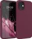 kwmobile telefoonhoesje geschikt voor Apple iPhone 12 / iPhone 12 Pro - Hoesje voor smartphone - Back cover in wijnrood