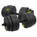 Ensemble d'haltères 20kg Haltères courts Poids avec 16 disques d'haltères Haltères de musculation