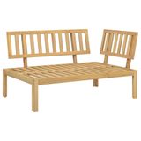 vidaXL Tuinhoekbank Pallet Massief Acaciahout Bruin