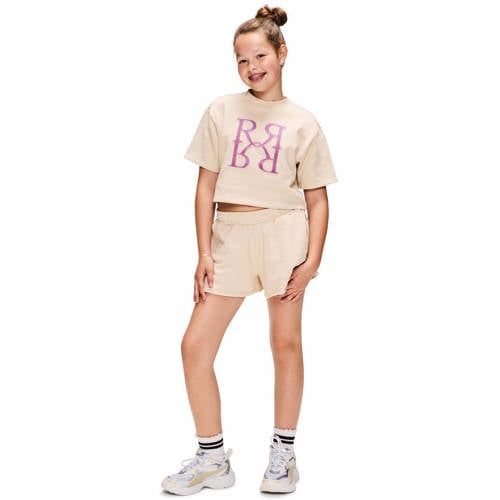 Retour Jeans relaxed regular waist sweatshort beige