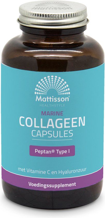 Mattisson Marine Collageen Blend Peptan® Type I - Met Vitamine C en Hyaluronzuur - 180 Capsules
