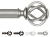 Elzusha - Tringle à rideaux Argent antique pour rideaux à œillets 80 à 365 cm
