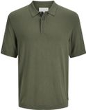 JACK&JONES JPRCCWILLIAM KNIT POLO SS Heren Polo M Viscose/Polyamide Four Leaf Clover