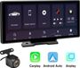 Junsun 10,26-inch HD draadloze autoradio met CarPlay en Android Auto, inclusief camera, Bluetooth, touchscreen, GPS, FM, BT, SD-kaartlezer en USB-snelopladen. Resolutie: 1600 x 600. Draagbaar