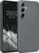 kwmobile metallic telefoonhoesje van TPU - geschikt voor Samsung Galaxy A55 5G - Flexible case voor smartphone - In metallic grijs
