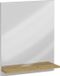 FMD Wandspiegel met schap 54,5x13,5x67,5 cm artisan eiken