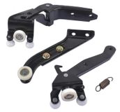 Jeu de roulements pour porte coulissante - Transporter T5 - Supérieur, central, inférieur, droit - Rouleaux de porte, rail de guidage - Pièce de rechange - OEM 7H0843398H 7H0843436B C D F H