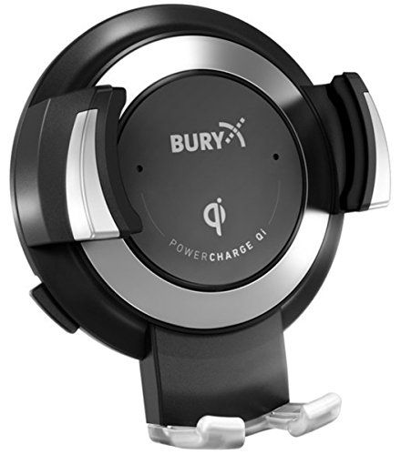 THB Bury Bury PowerCharge Qi 5 Watt - Smartphonehouder met USB/Qi-lading - Dashboard
