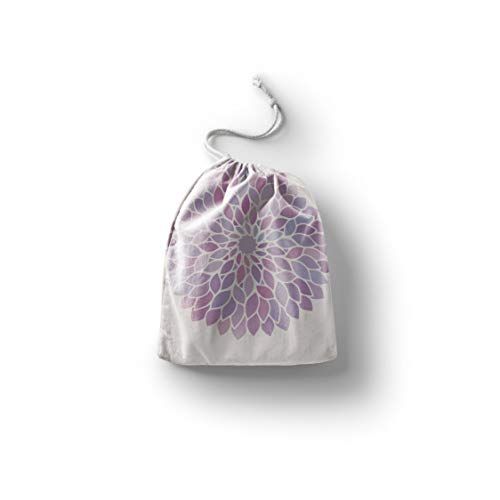 Bonamaison Bedrukte katoenen tassen met trekkoord - 20x30 cm - Meerkleurig