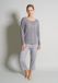 TOM TAILOR Victoria Dames pyjama - 7/8 broek - Grijs