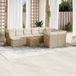 Maison Exclusive - Ensemble de jardin, composé de 11 pièces, avec coussins, beige, en polyrotin