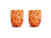 Byon Verres Messy 30 cl lot de 2 Rouge-orange