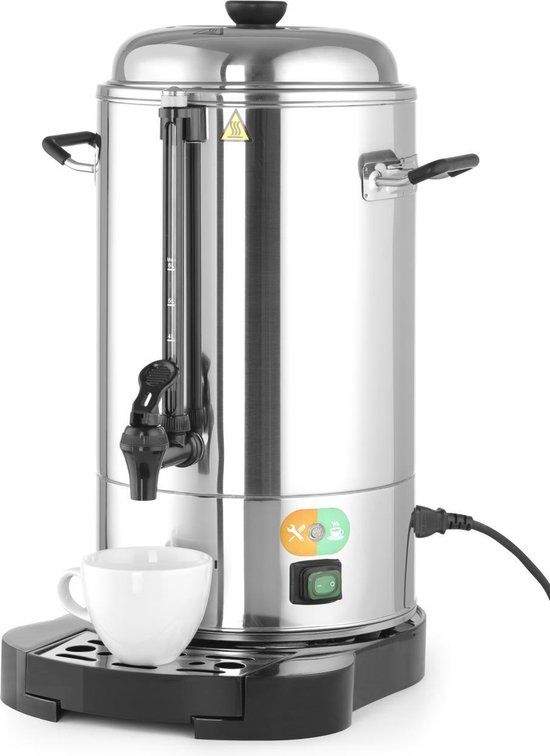 Hendi Koffiemachine Horeca - Dubbelwandig - 6 Liter - RVS
