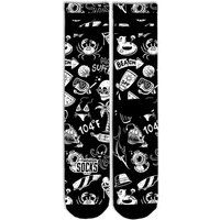 American Socks Sokken - Hella Hot - Mid High - S-M tot L-XL - zwart-wit