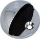 AMIG Deurstopper/deurbuffer - 1x - D45mm - inclusief schroeven - verchroomd