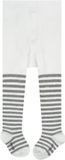 FALKE Stripe versterkt huidvriendelijk katoen panty baby wit - maat 62-68