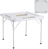 Vevor table de Mahjong, table de Domino, table de jeu pliante pour 4 joueurs