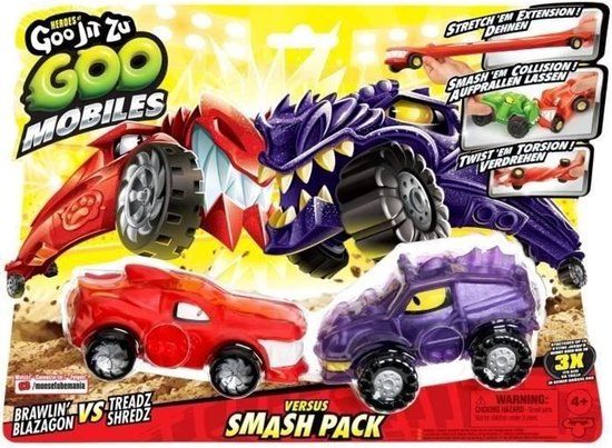 Moose Toys Goo Mobiles Blazagon vs Treads Shredz Speelfiguur