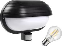 Maclean Lampe murale d'extérieur avec détecteur de mouvement + lampe LED 8W - max. 60W, 180°