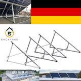 Rhein Beleuchtung Zonnepaneelmontagesysteem 118 cm. Montageset voor zonnepanelen, verstelbaar van 0° tot 90°, geschikt voor balkoninstallaties. Bevestigingsset (voor 2 zonnepanelen)