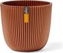 Capi Europe Bloempot bol Groove 'made with' metallic koper 13x12 cm