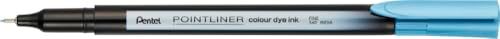 Pentel Pointliner colour S40 Fineliner - dye ink, 0,4 mm, zeeblauw (12 stuks)