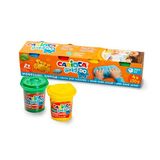 Carioca Modelleermateriaal voor baby's 1+, baby do-klei voor kinderen vanaf 12 maanden, 4 verschillende kleuren, aan de lucht gedroogd en geen vervuiling van de handen, 4 stuks à 150 g