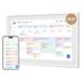Dragon Touch 15,6 inch digitale kalender, wand, 1920 x 1080 FHD, elektronische wandkalender, familieplanner met 32 GB geheugen en wandhouder, touchscreen, intelligente tafelkalender, wit