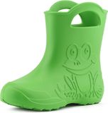 Ladeheid LA-CA-Frog Kinder Regenlaarzen - Rubber - Licht - EVA - Groen - 30/31