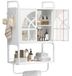 Meuble de salle de bain en métal pour le rangement d'articles de toilette