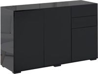 Homcom Dressoir - Spaanplaat - 117x36x74cm - Zwart