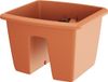 Prosperplast Terracotta Round Plastic Balcony Planter - 29cm