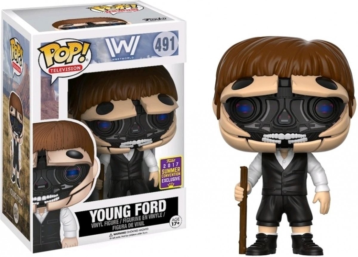 Funko WESTWORLD - Bobble Head POP NÂ° 491 - Young Ford 2017 SCE