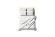zer0bed, Bedlaken voor tweepersoonsbed, effen, 100% katoen, 260 x 290 cm, wit, 1 stuk, enkel laken