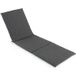 Coast Coussin de chaise longue - Pliable - 182 x 59 x 4,5 cm - Gris