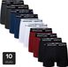 MONTCHO Heren Boxershorts - 10 Pack - Zwart Mix - Katoen/Elastaan - Maat XXL