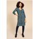 White Stuff Tallie Eco Vero Jersey Dre Teal Imprimé Taille : 12 REGULAR