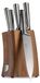 Berlinger Haus messen set BH-3124, antraciet kleur, met een blok van acaciahout