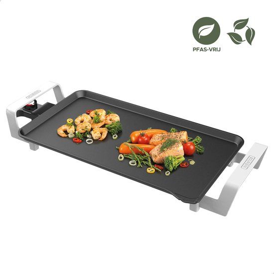 Bourgini Elements Multi Plate - Grillplaat - Bakplaat - 46 x 26 cm - 4-6 personen - Antraciet