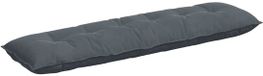 vidaXL Rugkussen Donkergrijs 180 x 50 cm Corduroy stof