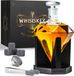 Whisiskey Carafe à whisky - Diamant- Luxe Carafe à whisky Set - 0,7 L - Carafe à décanter - Set à whisky - Incl. 4 pierres à whisky & bec verseur - Peaky Blinders