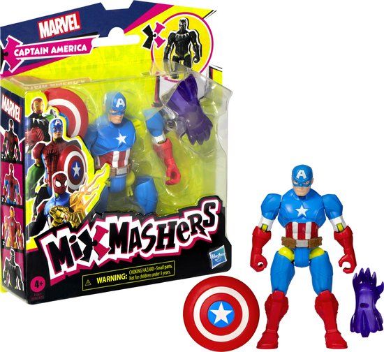 Hasbro Marvel actiefiguur MixMashers Captain America 12 cm speelgoed