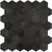 BES LED Zelfklevende Mozaïek Tegel - Afimera Antraciet Leisteen Hexagon XL - Antraciet - 290x288mm
