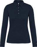 Kariban Damespolo lange mouwen van jersey K265 - Navy - S