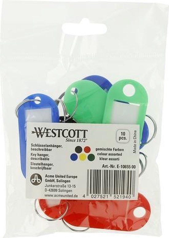 Westcott Sleutellabel Assorti