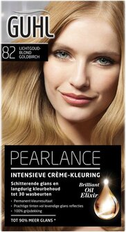 Guhl Pearlance Intensieve Crème-Haarkleuring 82 Lichtgoudblond Goldbirch - 3 stuks