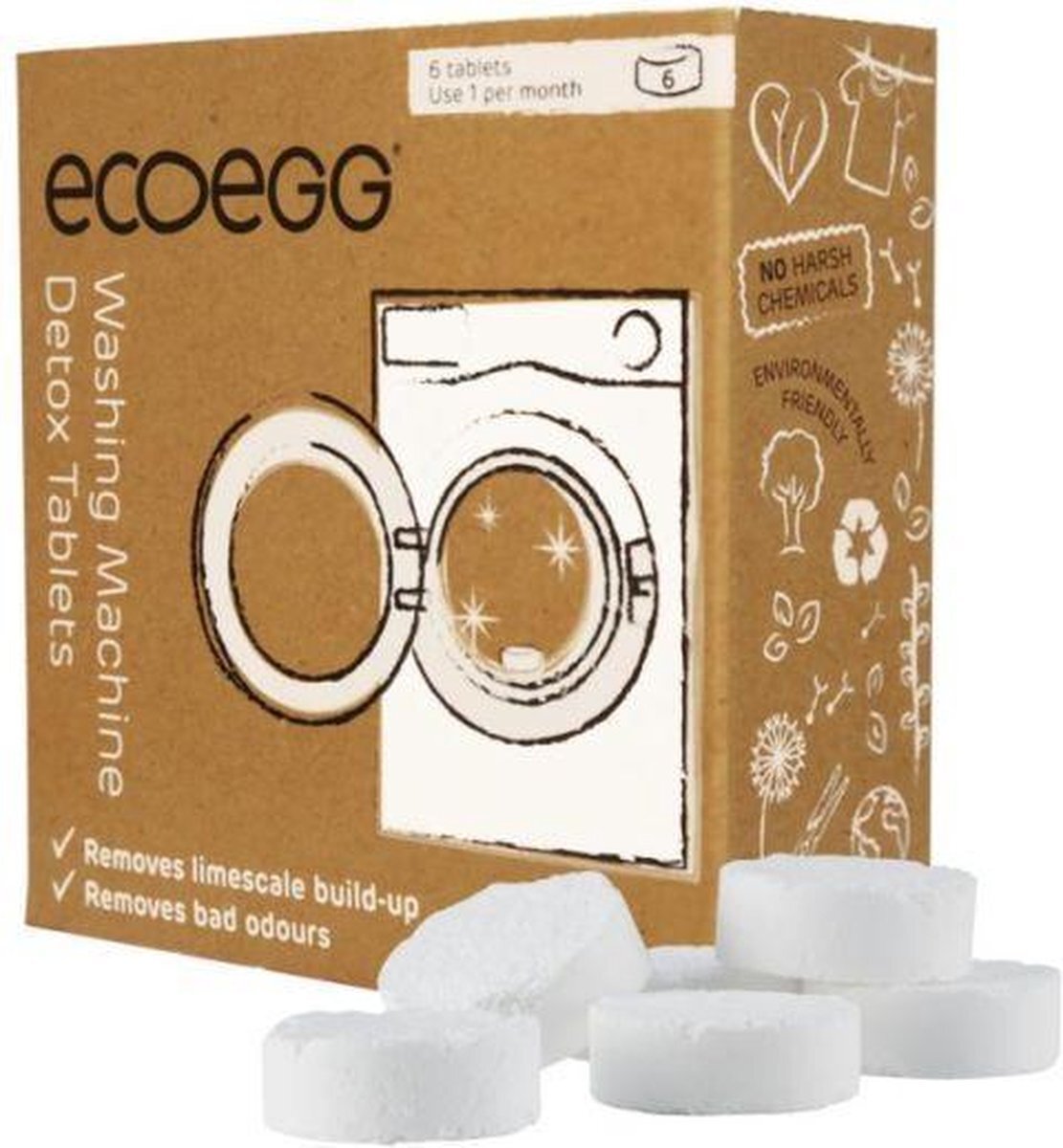 Eco Egg Wasmachine reinigingstabletten