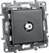 Legrand Niloe Step Stopcontact TV, type F, zwart, 1,5 dB