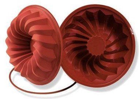 Silicomart Silikomart SFT224 Savarin Cake Mold - Silicone - Red