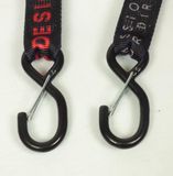 UP Design asap Spanband voor motorfiets transport automatische gesp omhoog ontwerp 38mm x 2,1m nieuw - Noir / Rouge